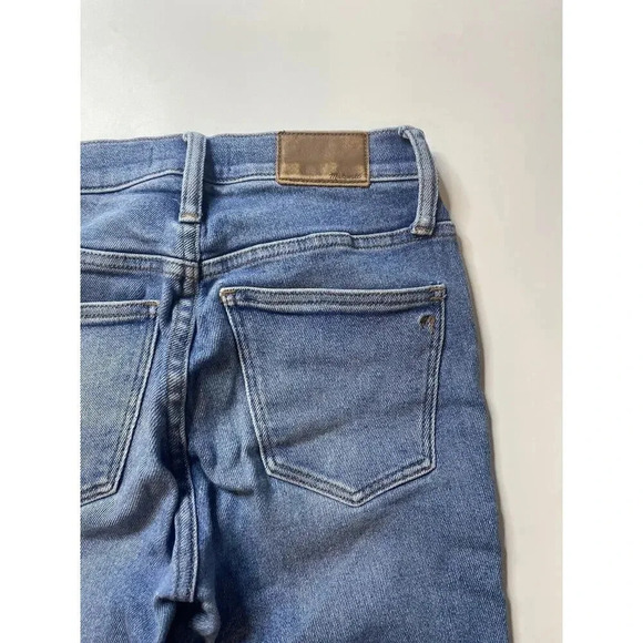 Madewell 10" High Rise Skinny 25P Button Fly Raw Frayed Jean - Picture 10 of 10